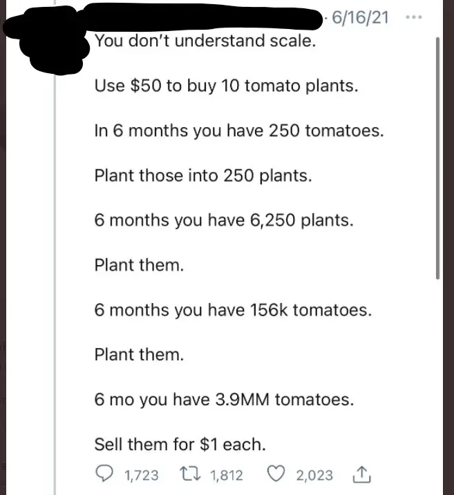 Clearly this person does not understand scale